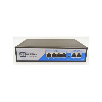 F0410F | Коммутатор POE F0410F (PSE-6004), 5 10/100mbps RJ45 ProfVideo Auto MDI/MDIX