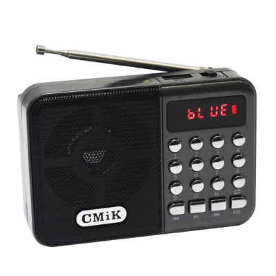 Радиоприемник MK-066 УКВ 88,0-108.0МГц; Bluetooth; USB, AUX; Питание от аккумулятора 18650(в
