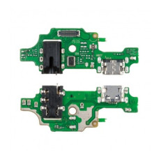 Шлейф для Tecno Camon 15 (CD7) плата на системный разъем/разъем гарнитуры/микрофон - Премиум