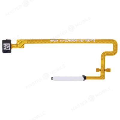 Шлейф для Tecno Spark 10 Pro (KI7) сканер отпечатка пальцев Белый