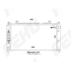 FRC1529M | Радиатор охлаждения (сборный) VAZ 2190 Granta (тип KADC) FEHU