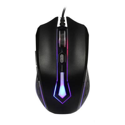 Мышь RUSH SBM-712G-K черная, игровая