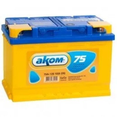 АКБ 75 Аком ОП (г. Жигулевск) (278*175*190) 750А