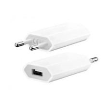Сетевое зарядное устройство с выходом USB, 1.0A, 5W, белый, для iPhone; Uвх=100-240VAC; Uвых=DC5V/1.
