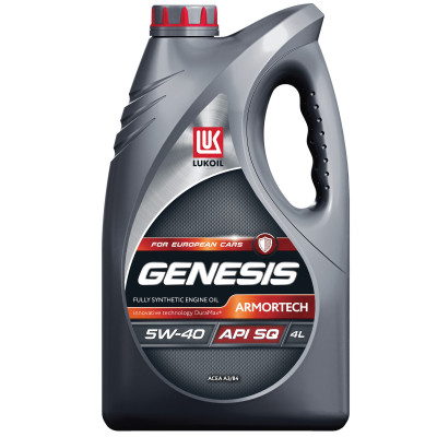 Масло моторное синтетическое Genesis Armortech 5W40 SQ, A3/B4 4л LUKOIL (2255948)