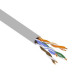 Кабель витая пара серый UTP cat5E (4 пары) МЕДНАЯ Cu Prem (UTP 4x2x0,51 5e in/Cu) неэкр. SKYNET