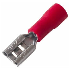 Клемма ножевая 4.8x0.8 гнездо VF1.25-187(8) изолированная (№5) сечение 0.5-1.5 мм2; красная