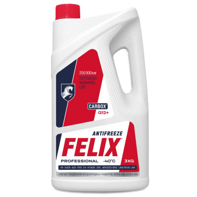 Антифриз готовый карбоксилатный красный CARBOX-40 G12+ 3л