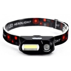 Фонарик на голову (сверхяркий 1*18650, Т6, аккумул, зарядка от USB) (KX-1804А)