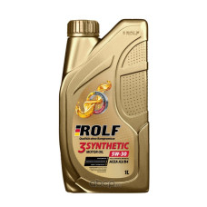 Масло моторное синтетическое 3-synthetic 5W30 SL/CF A3/B4 пластик 1л ROLF (322732)