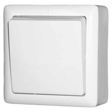 Хит белый выключатель 1кл открытая 6А IP20 (КЭ-399001)