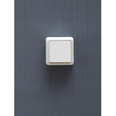 Октава белый выключатель 1кл открытая 10А IP20 (КЭ-419300)