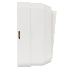 Октава белый выключатель 1кл открытая 10А IP20 (КЭ-419300)