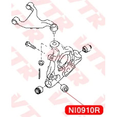 Сайлентблок цапфы задней подвески VTR (NI0910R)