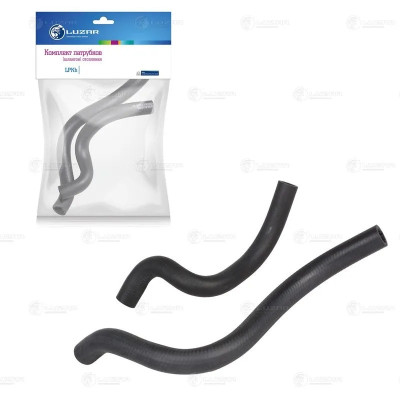 LPKH0190 | Патрубок отопителя 2190-2192 Гранта, Калина 2, М/А (к-т2шт) LUZAR