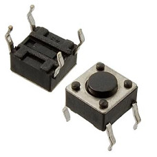 Кнопка такт.TSAA(6*6мм,h=4,3мм,верт.) 4pin