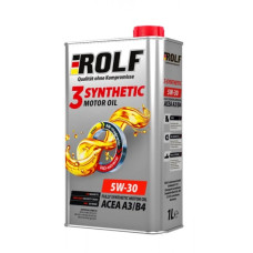 Масло моторное синтетическое 3-synthetic 5W30 SL/CF A3/B4 1л ROLF (322550)