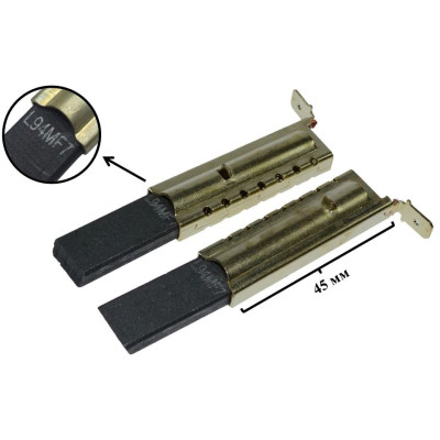 Щётки 5х12,5 сэндвич, в металлической оправе, высокое качество, VUB