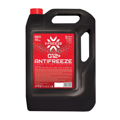 ТС Антифриз (G12+)  красный X-freeze 10кг, (арт.430140010)