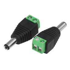 Разъем DJK-11A с клеммником (1001), штекер на кабель, 5.5х2.1мм