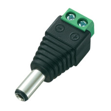 Разъем DJK-11B с клеммником (1013), штекер на кабель, 5.5х2.5мм