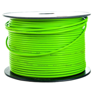 01-6543| Провод автомоб 2.5 зеленый "Д" ПГВА (бух 100 м)(АК)