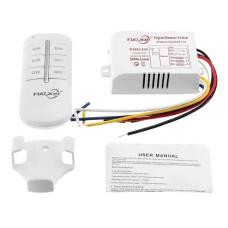 3х канальное реле для управления световыми приборами с ПДУ, функция выключения, дальность до 30 м.