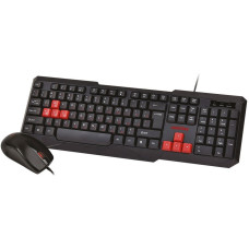 Комплект клавиатура+мышь ONE SBC-230346-KR черный Smartbuy проводной