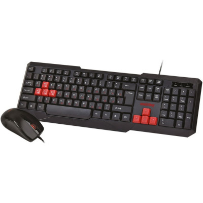 Комплект клавиатура+мышь ONE SBC-230346-KR черный Smartbuy проводной