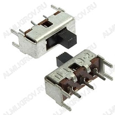 Переключатель движковый ПД9-2 2 положения; 3 pin; 0.3A/36V