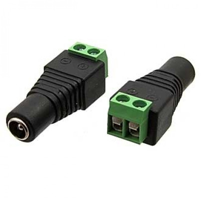 Разъем DJK-00A с клеммником (0961) , гнездо на кабель, 5.5х2.1мм