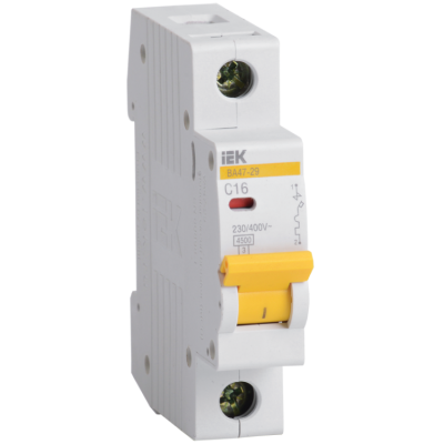 Автомат 1Р 16А C 4,5кА ВА47-29 IEK (КЭ-814116)