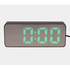 Часы DS-3821L настольные зеркальные (черный корпус)