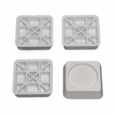 Подставки антивибрационные 4шт 60х60х17мм, белые, квадратные (КХ-0007870) Россия Размеры (ДхШхВ): 60