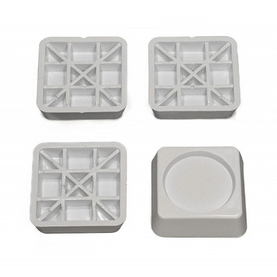 Подставки антивибрационные 4шт 60х60х17мм, белые, квадратные (КХ-0007870) Россия Размеры (ДхШхВ): 60