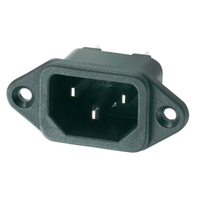 Разъем AC-016 штекер на корпус с ушами (400) 250V; 10A