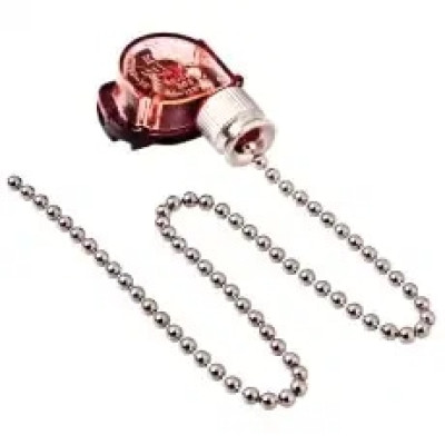 Выключатель для настенного светильника с цепочкой (32-0101) silver REXANT 3A/220V (АМ-99995410)