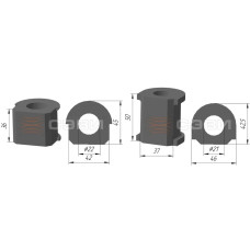 2211 | Втулка стабил 2123 "СЭВИ-Эксперт" (6 шт)