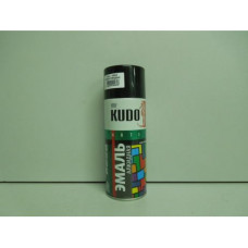Краска Черная глянцевая "KUDO" аэроз (алкидная) (520 мл) (12) (KU-1002)