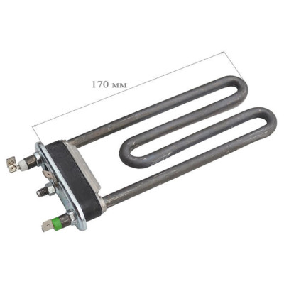 Тэн 1700W, Indesit, Ariston прямой с отвер. под датчик, L=170mm, Kawai (1.40.012.26; C00094715)