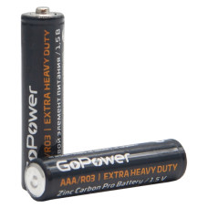 Элемент питания R03/AAA/286 ШРИНК GoPower 1.5В;солевые;4/60/1200 (цена за 1 эл. питания)