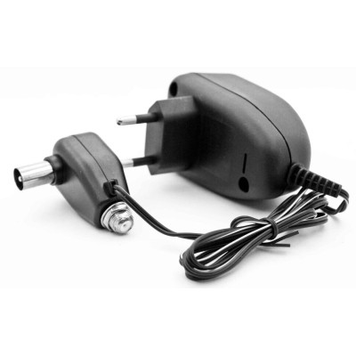 Блок питания (12V; 100mA) с F-разъемом Для TV-антенн