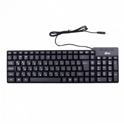 Клавиатура RKB-100 Black RITMIX проводная, USB; длина кабеля 1.3 м