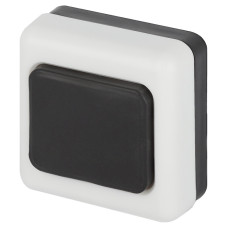 Б0051802| Кнопка звонка черный квадрат открытая ЭРА (КЭ971026)