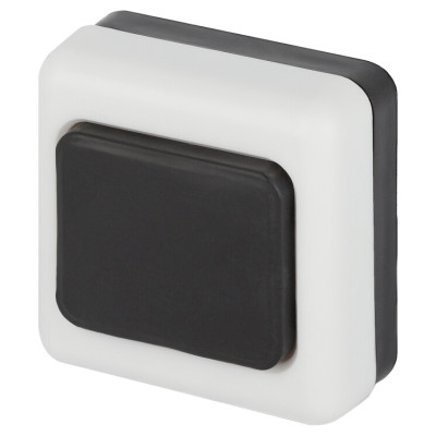 Б0051802| Кнопка звонка черный квадрат открытая ЭРА (КЭ971026)