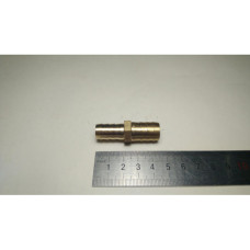 Переходник прямой (Ø10х12) латунь ёлочка (5)