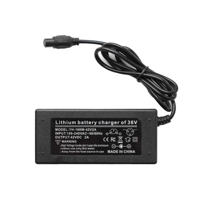 Блок питания (сетевой адаптер) для гироскутера 42V, 2A, 84W разъем GX12 3 pin 9 мм - Стандарт