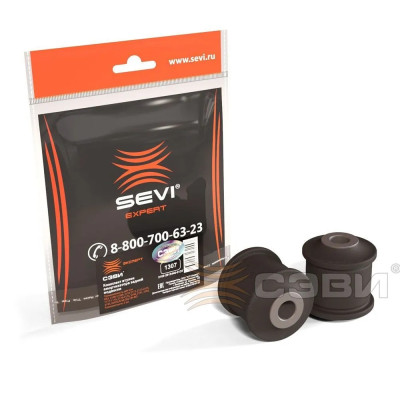 1307 | К-кт втулок зад. аммортизатора (в уп.2шт) для а/м ВАЗ 2108-21099 DATSUN mi-DO,on-DO SEVI