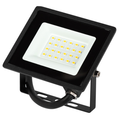 Б0052022| Прожектор свд 20Вт 6500К 1600лм черный IP65 120° стандарт ЭРА (КЭ-047152)