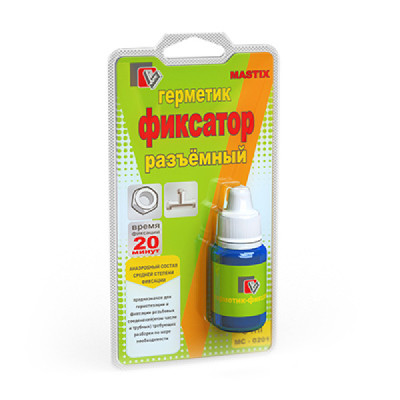 Фиксатор резьбы "Mastix" (6 мл) разъемный (-60гр +150гр) (30) (МС-0201)
